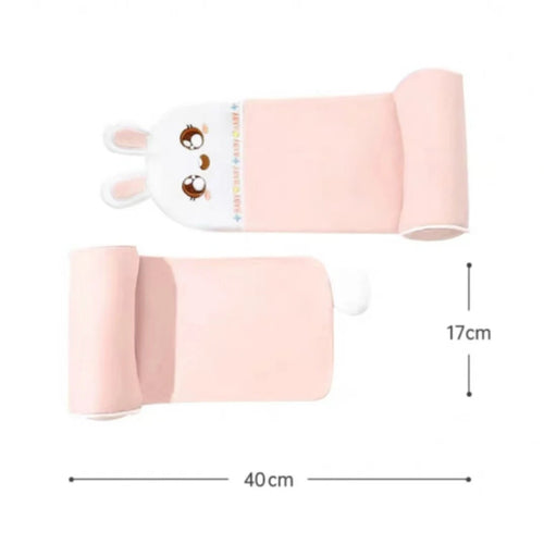 Baby Head & Neck Support Pillow for Newborns | Soft Plush Sleeping Pillow (Pink)